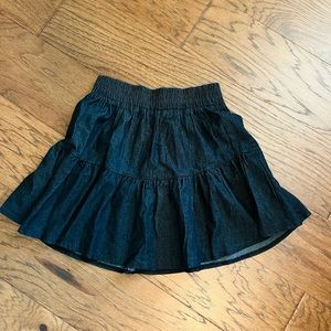 GLAM Mini Skirt Dark Grey Skater Style Small